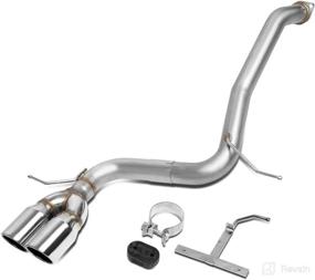 img 4 attached to 🚗 DNA Motoring CBE-MU-XB08-24L: Enhanced Performance Exhaust Axle Cat Back System with 3.5 Inch Muffler Tip