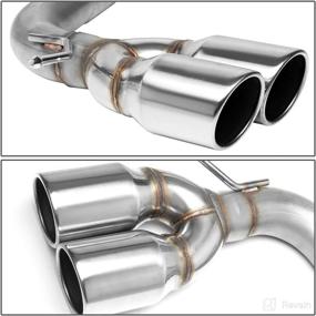 img 2 attached to 🚗 DNA Motoring CBE-MU-XB08-24L: Enhanced Performance Exhaust Axle Cat Back System with 3.5 Inch Muffler Tip