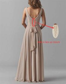 img 3 attached to Yilis Chiffon Bridesmaid Wedding Size12 Women's Clothing : Dresses