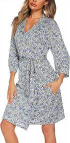 img 3 attached to Sexy Women'S V-Neck Lingerie Nightgown & Robes Pajama Set - ENJOYNIGHT 2 Pieces Lace Cami Sleepwear