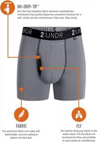 img 2 attached to Повысьте свой комфорт с 2UNDR Men'S Power Shift 3 Boxer Trunk Underwear