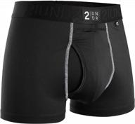 upgrade your comfort with 2undr men's power shift 3 boxer trunk underwear logo
