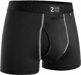 img 4 attached to Upgrade Your Comfort With 2UNDR Men'S Power Shift 3 Boxer Trunk Underwear