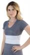 comfortable and effective torso compression binder for rib treatment – nyortho elastic rib support belt (female, 45"-60" chest) logo