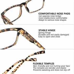 img 1 attached to Women'S Blue Light Blocking Reading Glasses 5 Pack Anti Glare Computer Reader Eyeglasses With Spring Hinge By Sumkyle