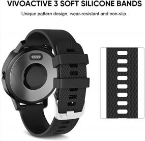 img 2 attached to Upgrade Your Fitness Wear With NotoCity Soft Silicone Band For Compatible Garmin, Samsung And Galaxy Watches