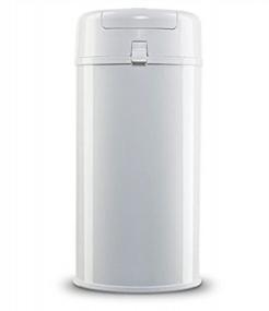 img 4 attached to Bubula Premium Steel Diaper Waste Pail with Air-Tight Locking Lid, Baby Blue - Enhanced for Better SEO