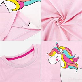 img 1 attached to Toddler Sleeve Unicorn Graphic T Shirts Apparel & Accessories Baby Girls good in Clothing