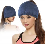 ice cap for chemotherapy and headache relief - cooling therapy hat for migraines, hair loss prevention, tension headaches, and stress relief логотип