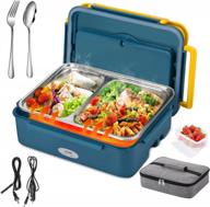 mdhand electric lunch box, heating lunch box, 2 in 1 food warmer lunch box 110v/12v for car and home, 304 stainless steel lunch box container, upgrade 60w faster heating food warmer lunch box logo