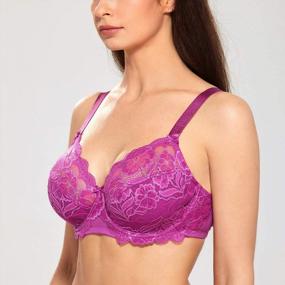 img 1 attached to Plus Size Full Coverage Lace Underwire Unlined Bra For Women By DELIMIRA - Perfectly Optimized For Search Engines