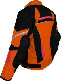 img 3 attached to 🧥 Orange XXL AirTrek Men's Mesh Motorcycle Touring Waterproof Rain Armor Biker Jacket