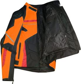 img 2 attached to 🧥 Orange XXL AirTrek Men's Mesh Motorcycle Touring Waterproof Rain Armor Biker Jacket