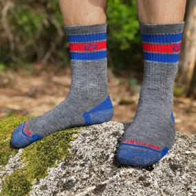 img 3 attached to Medium Cushion Merino Wool Hiking Socks By CloudLine - Thermal, Seamless, Moisture Wicking & Breathable For Blister Prevention