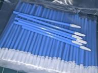img 1 attached to Lint-Free Swabs For Cleanroom And PCB Board Cleaning (200Pcs, 3.2Mm Head Width, Spear Shape Pointed Tips, Blue) - Multi-Purpose Microfiber Swabs For Inkjet Printers And More - AAwipes review by Joey Pritchard