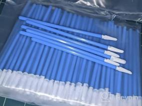 img 7 attached to Lint-Free Swabs For Cleanroom And PCB Board Cleaning (200Pcs, 3.2Mm Head Width, Spear Shape Pointed Tips, Blue) - Multi-Purpose Microfiber Swabs For Inkjet Printers And More - AAwipes