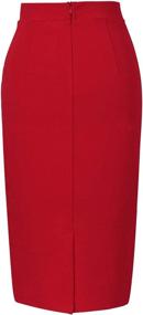 img 1 attached to 👗 VFSHOW Women's Pleated Button Skirt - Optimal Business Attire for Women