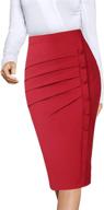 👗 vfshow women's pleated button skirt - optimal business attire for women logo