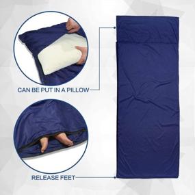 img 3 attached to Stay Comfy And Light On Your Adventures With Forceatt'S Ultralight Sleeping Bag Liner For Adults And Teens