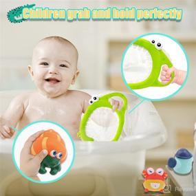 img 2 attached to 🐳 LAFALA Baby Bath Toys for Toddlers 1-3 | Bathtub & Shower Pool Toys for 6, 9, 12, 18 Months to 1, 2, 3 Years | Boys Girls Kids | Whale Octopus | Set of 12 PCS