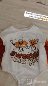 img 7 attached to Fall-Inspired Oversized Onesie For Baby Girl Or Boy: Halloween Pumpkin Sweatshirt Romper And Long Sleeve Babyclothes