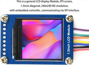 img 2 attached to 🖥️ Waveshare 1.3 Inch IPS LCD Display Module with Embedded Controller, 240x240 HD Resolution, SPI Interface, RGB, 65K Display Color