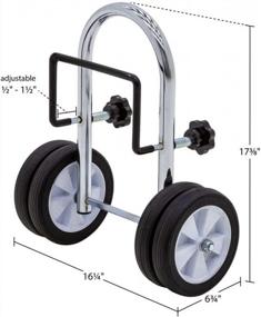 img 3 attached to Easy-Move Boat Dolly Cart - Ideal For Canoes And Small Boats, By Elevate Outdoors