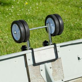 img 1 attached to Easy-Move Boat Dolly Cart - Ideal For Canoes And Small Boats, By Elevate Outdoors