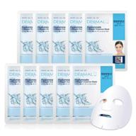 dermal collagen essence facial mask - 10 pack hydro-boosted & moisturizing sheet mask for smooth, youthful skin logo
