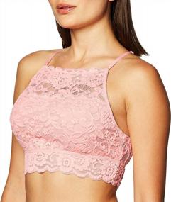 img 4 attached to Mae Women'S High-Neck Lace Bralette (For A-C Cups)