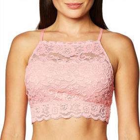 img 3 attached to Mae Women'S High-Neck Lace Bralette (For A-C Cups)