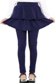 img 4 attached to Face Dream Footless Leggings Pantskirt Girls' Clothing : Leggings