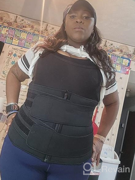 img 1 attached to 🔥 lttcbro Plus Size Waist Trainer: Effective Sport Waist Trimmer for Women XS-3XL review by Steven Stager