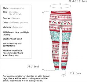 img 2 attached to Ayliss Women'S Festive Digital Print Leggings: Perfect For Christmas Yoga, Costume Parties & More!