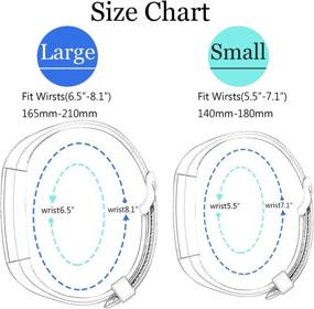 img 1 attached to 👑 Заменяемые ремешки KingAcc для Fitbit Alta HR и Alta - силиконовые ремешки с пряжкой для женщин и мужчин (3 шт., темно-синий, рок-синий, бирюзовый, маленький)