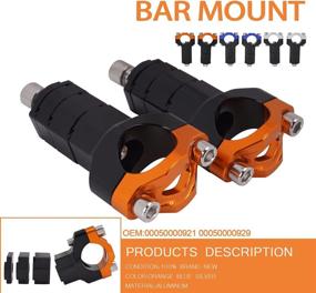 img 2 attached to 🏍️ JFG RACING Dirt Bike Handlebar Riser - Adjustable Bar Mounts Clamps CNC for 125 SX, 150 SX, 250 SX, 250 SX-F, 250 XC, 300 XC, 450 SX-F, 350 SX-F, 350 XC-F, 200 EXC (Black+Orange)