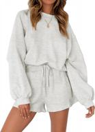 oversized two-piece lounge sets for women with batwing sleeves and jogger pants by tecrew – perfect casual sweatsuit outfit logo