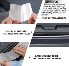 img 2 attached to 🚘 Reflective Car Door Sill Protector - Automotive Door Entry Guard Film - Scratch & Paint Protection - Door Edge Protector – Most Car Accessories (Clear, 2.8 Inch Wide, 16.4 Feet)