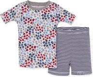 👶 burt's bees baby girls' organic cotton pajamas, tee and pant 2-piece pj set логотип