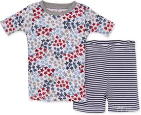 img 4 attached to 👶 Burt's Bees Baby Girls' Organic Cotton Pajamas, Tee and Pant 2-Piece PJ Set