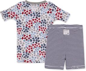 img 3 attached to 👶 Burt's Bees Baby Girls' Organic Cotton Pajamas, Tee and Pant 2-Piece PJ Set