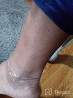 img 1 attached to Layered Anklet for Women - 925 Sterling Silver Moon and Star Ankle Bracelet, Adjustable Summer Beach Anklets Jewelry Gifts for Women, Wife, Girls - ATTRACTTO review by Kimberly Choi