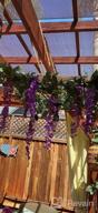 img 1 attached to Add A Touch Of Elegance To Your Home And Garden With 12-Pack Artificial Silk Wisteria Hanging Flowers In Light Purple review by Haydee Strickland