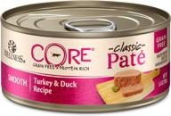 wellness core grain-free wet cat food: natural turkey & duck pate, 5.5 oz cans - pack of 24 логотип