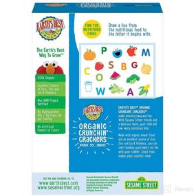 img 1 attached to 🍪 Organic Sesame Street Toddler Crunchin' Crackers by Earth's Best - Original Flavor, 5.3 oz. Box