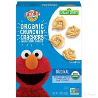 🍪 organic sesame street toddler crunchin' crackers by earth's best - original flavor, 5.3 oz. box logo