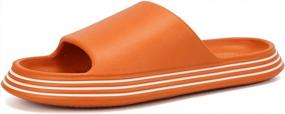 img 4 attached to Quick Drying Shower Sandals With Drainage Holes - Soft Sole Men'S And Women'S Bathroom Slippers