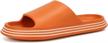 quick drying shower sandals with drainage holes - soft sole men's and women's bathroom slippers logo