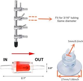 img 3 attached to Aquarium Control Distributor Splitter Accessories Fish & Aquatic Pets better for Aquarium Pumps & Filters