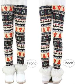 img 2 attached to Winter Cotton Fleece Leggings PantsThick Girls' Clothing ~ Leggings